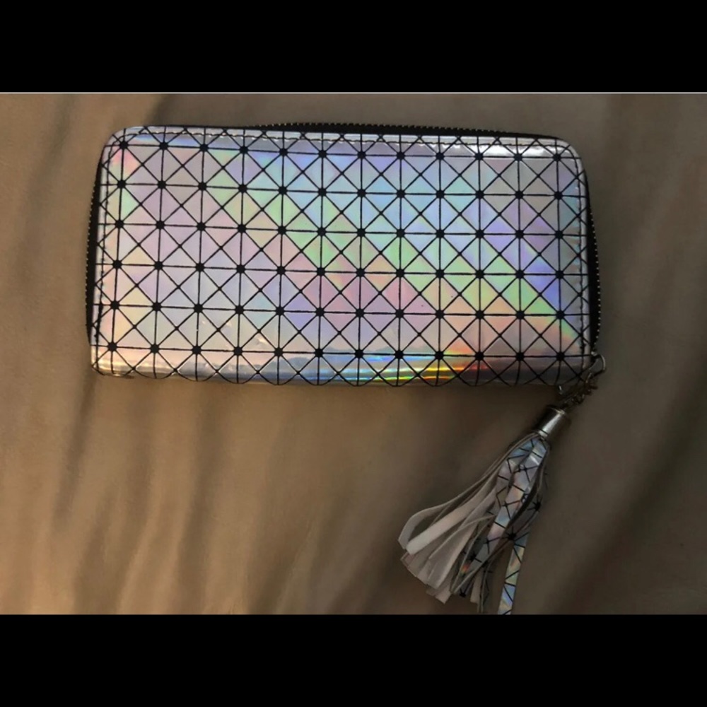 Unbranded Metallic Sparkle Silver Wallet